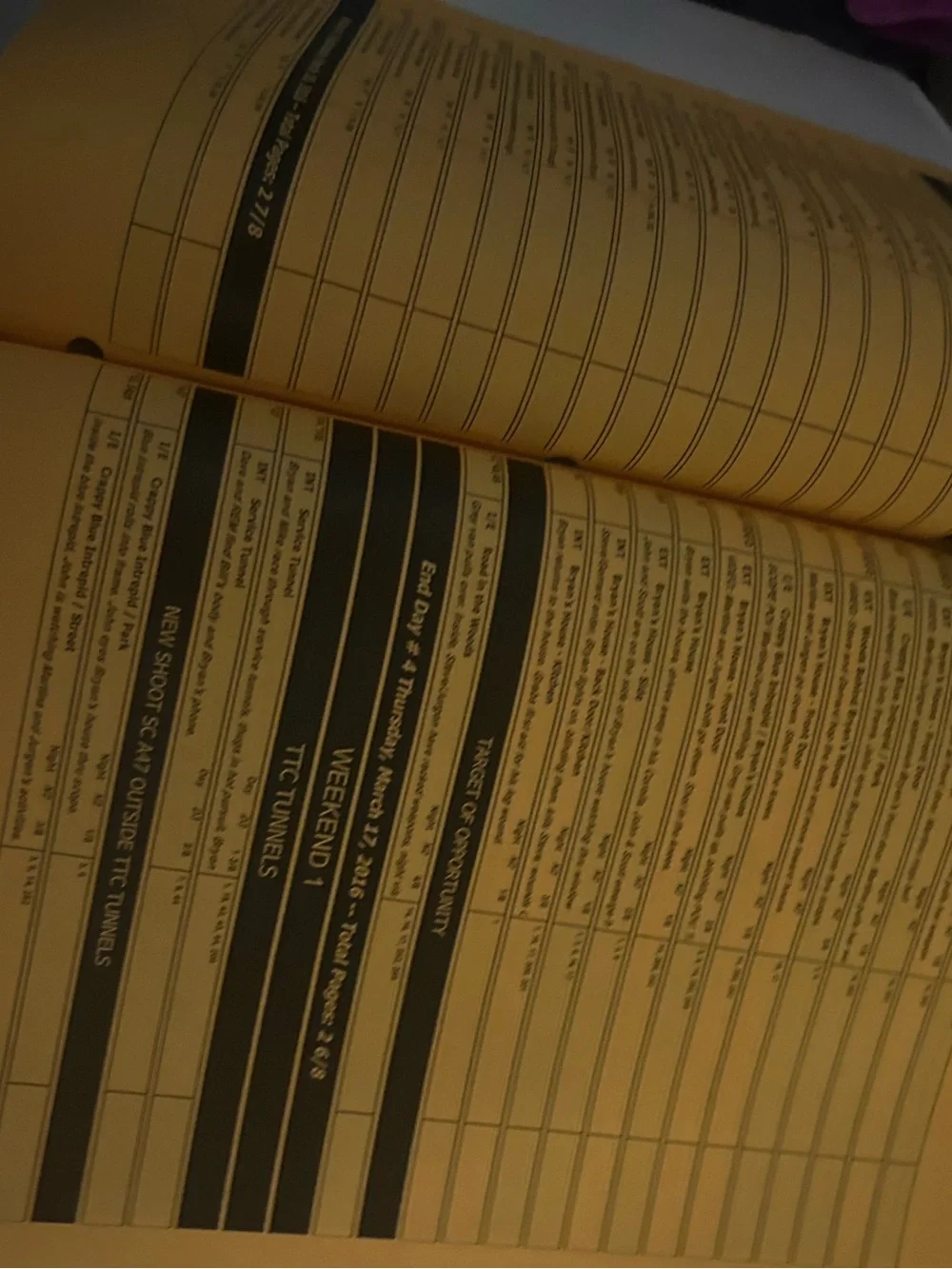 Film prop “taken” script